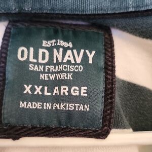 Old Navy Teal and White Top